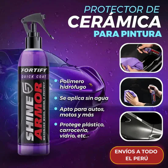 AutoShine™ - Spray Premium Cerámico CERA RESTAURADORA DE PINTURA, BRILLO Y ELIMINA RASGUÑOS