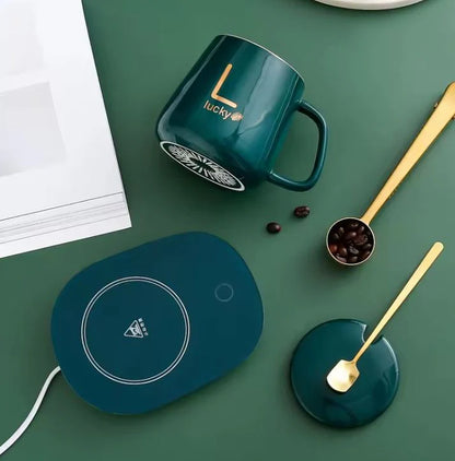 Taza Cerámica SmartHeat con Base Calentadora Inteligente [EDICIÓN PREMIUM]