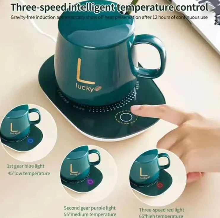 Taza Cerámica SmartHeat con Base Calentadora Inteligente [EDICIÓN PREMIUM]