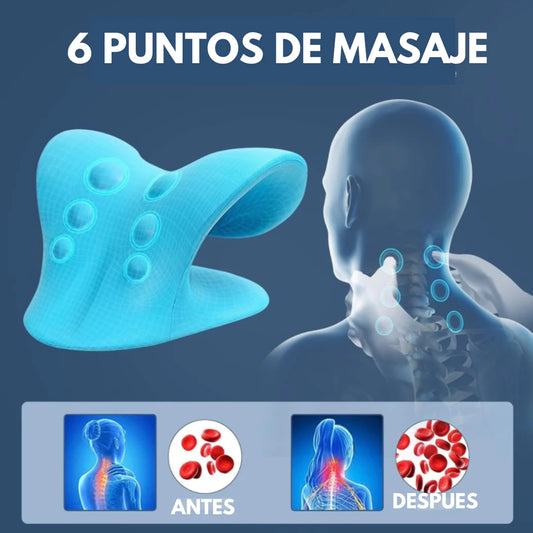 Almohada quiropráctica: Dispositivo de tracción cervical para alivio del malestar