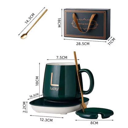 Taza Cerámica SmartHeat con Base Calentadora Inteligente [EDICIÓN PREMIUM]