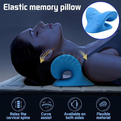 Almohada quiropráctica: Dispositivo de tracción cervical para alivio del malestar