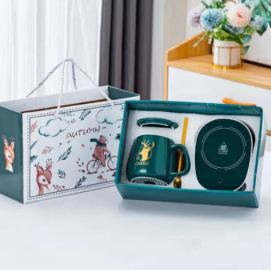 Taza Cerámica SmartHeat con Base Calentadora Inteligente [EDICIÓN PREMIUM]