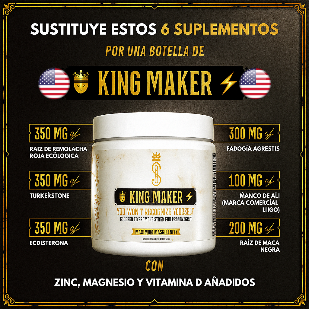 King Maker Plus Vitalidad y Testosterona al Máximo