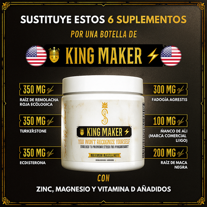 King Maker Plus Vitalidad y Testosterona al Máximo