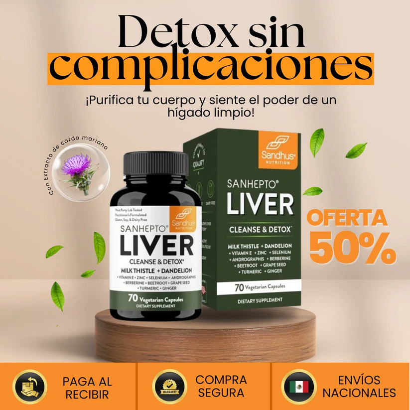𝐒𝐔𝐏𝐋𝐄𝐌𝐄𝐍𝐓𝐎 𝐃𝐈𝐄𝐓𝐀𝐑𝐈𝐎 𝐏𝐀𝐑𝐀 𝐃𝐄𝐓𝐎𝐗 𝐘 𝐑𝐄𝐏𝐀𝐑𝐀𝐂𝐈Ó𝐍 𝐃𝐄𝐋 𝐇Í𝐆𝐀𝐃𝐎- 𝐋𝐈𝐕𝐄𝐑 𝐒𝐇𝐈𝐄𝐋𝐃
