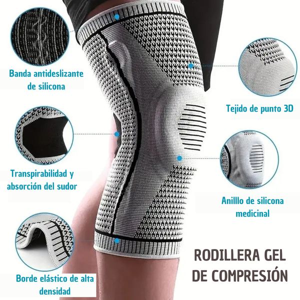 Rodillera Terapéutica Gel de Compresión